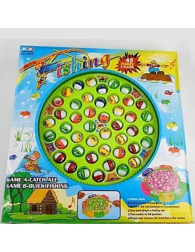Fishing game to catch fish while circling