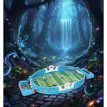 Interactive table football game forkids and adults-a table football game full of action, sensors, LED lights, colorful characters, easy-to-hold handles, promotes hand-eye coordination, ideal for group