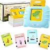 English Words Flash Cards for Preschool Learning English Words Pronunciation Flashcards Early Reading Electronic Flash Cards for Kids and Baby, 112 Cards 224 Words - USB Charging