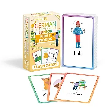 بطاقات فلاش بعبارة «First Words» الألمانية للجميع للصغار