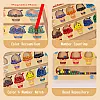 Montessori Toy Magnetic Game Pearl Maze Magnetic Toy Colour Matching Learning Counting Puzzle Classification Board 3 Years + (EIS)