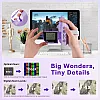Dino Kids Microscope, 1000X Portable Microscope for Kids, Mini Digital Microscope with 2" Screen, Educational Science Kit Birthday Gifts, Age 4-12, 32GB TF Card Included (Violet)