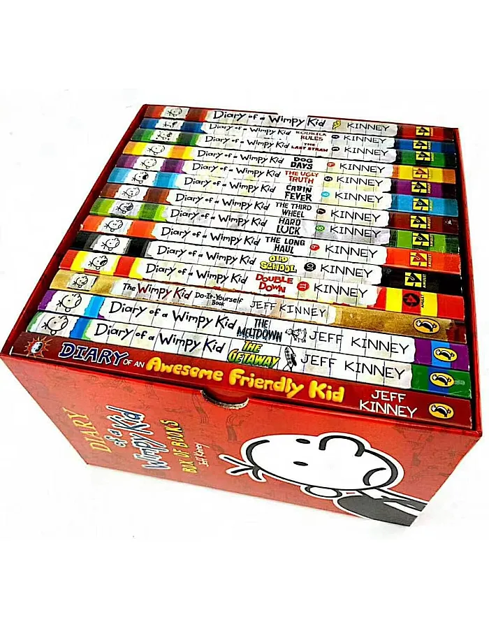 Diary of a Wimpy Kid 16 Books Complete Collection Set New(Diary of a Wimpy Kid,Rodrick Rules,The Last Straw,Dog Days,The Ugly Truth,Cabin Fever,The Third Wheel,Hard Luck,The Long Haul,Old School...