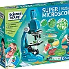 Clementoni 61365 Science & Play Lab-Super Educational and Scientific Toys, Microscope for Kids 8-12 Years, 1200X, Experiment Kit, English Version-Made in Italy, Multicoloured