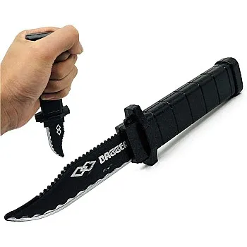Cooplay 4PCS Retractable Fake Knife Toy Extension Hardcover Dagger Plastic Funny Trick Gadget Props Classic Gag Fun Prank Friend for Halloween Fools Day Party