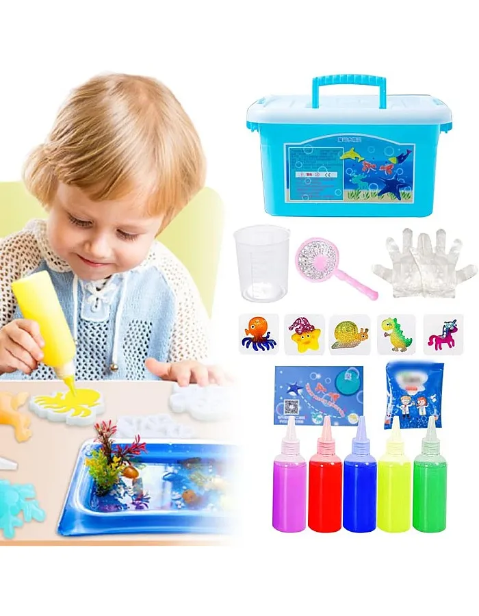 Feeon Magic Water ELF, Creative 3D Magic Gels Magic Water Creative ELF Toy for Kids, Aqua Fairy Toy Set Christmas Party Gift for Boys and Girls (5 color)
