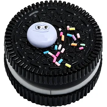 Taba Squishy Biscuits Squeeze Toys,Sensory Fidget Toy for Your Best Mellow and Chill,Party Favors,Perfect Desk Accessory for Adults (Black)
