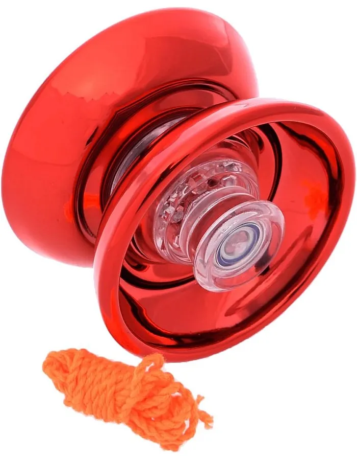 Generic High Speed Spinner Yoyo Toy - Red, Ages 5-8, Metal