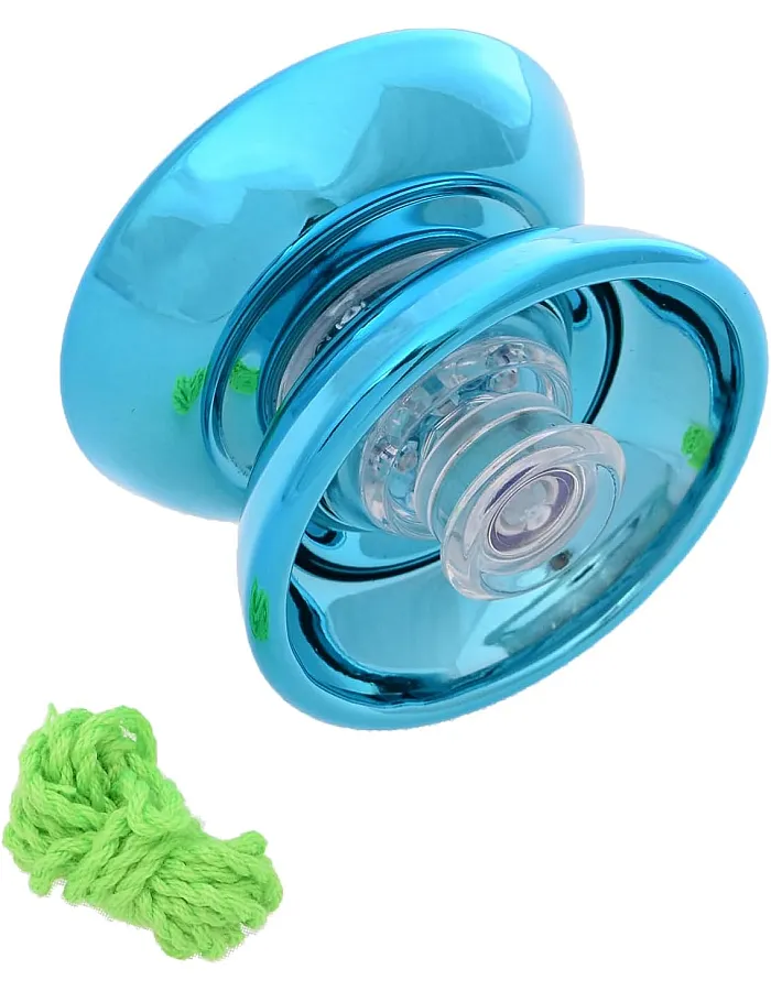 Generic Metal High Quality Spinner Yoyo Toy With Shiny Design And High Speed Add More Entertaining For Kids - Turquoise