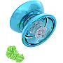 Generic Metal High Quality Spinner Yoyo Toy With Shiny Design And High Speed Add More Entertaining For Kids - Turquoise