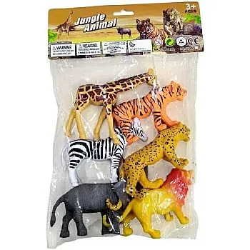 6 Pcs Jungle Animal - Where Your Child Learns to Distinguish Between Animals and Gains an Understanding of the Importance of Each Animal