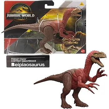 Jurassic World Frenzy Pack Beipiaosaurus Dinosaur Figure, Authentic Toy, Digital Play