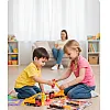 City Fire Rescue Series Toy Set, Professional Emergency Vehicle Collection, Includes Fire Trucks, Rescue Figures, Hydrant, Extinguisher, Multicolour
