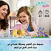 لعبة منزل دمى غابي 11205 - جبل الحلويات وحديقة القطة، تشمل دمية صغيرة وشخصيتي باندي بوز وكيتي فيري بالإضافة إلى اكسسوارات طعام - هدية للبنات