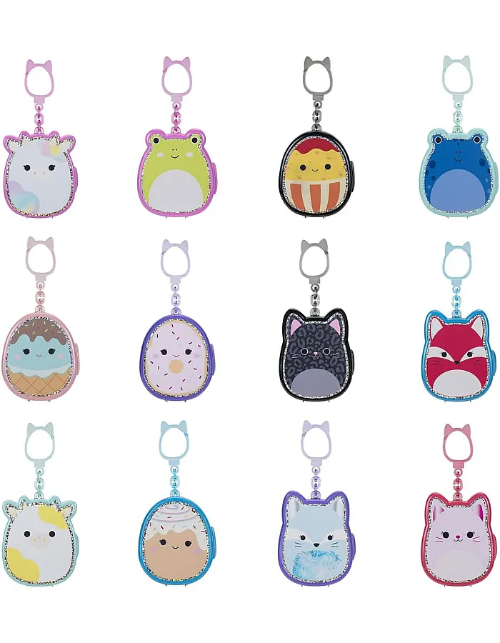 Squishmallows Squish-a-longs 3 Figures + Ring Bag Surprise Pack Series 2