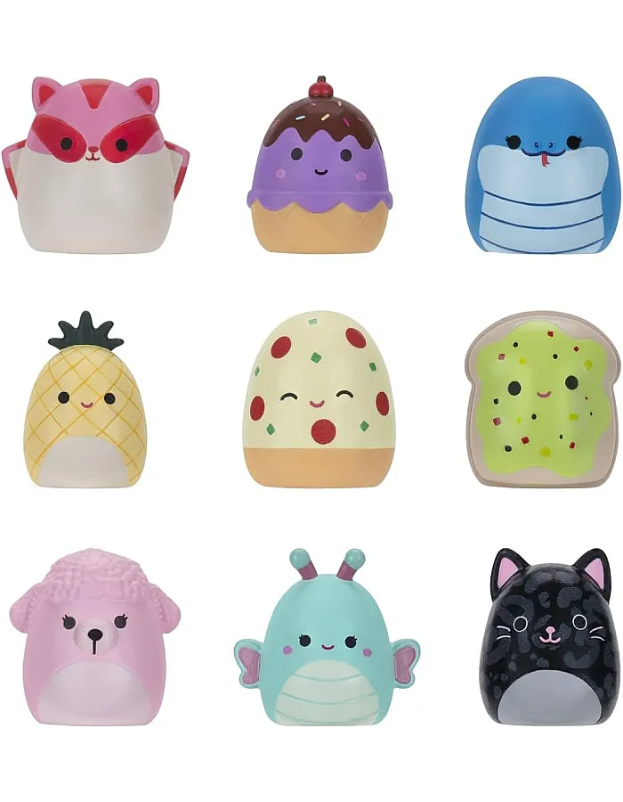 Squishmallows Squish-a-longs 3 Figures + Ring Bag Surprise Pack Series 2
