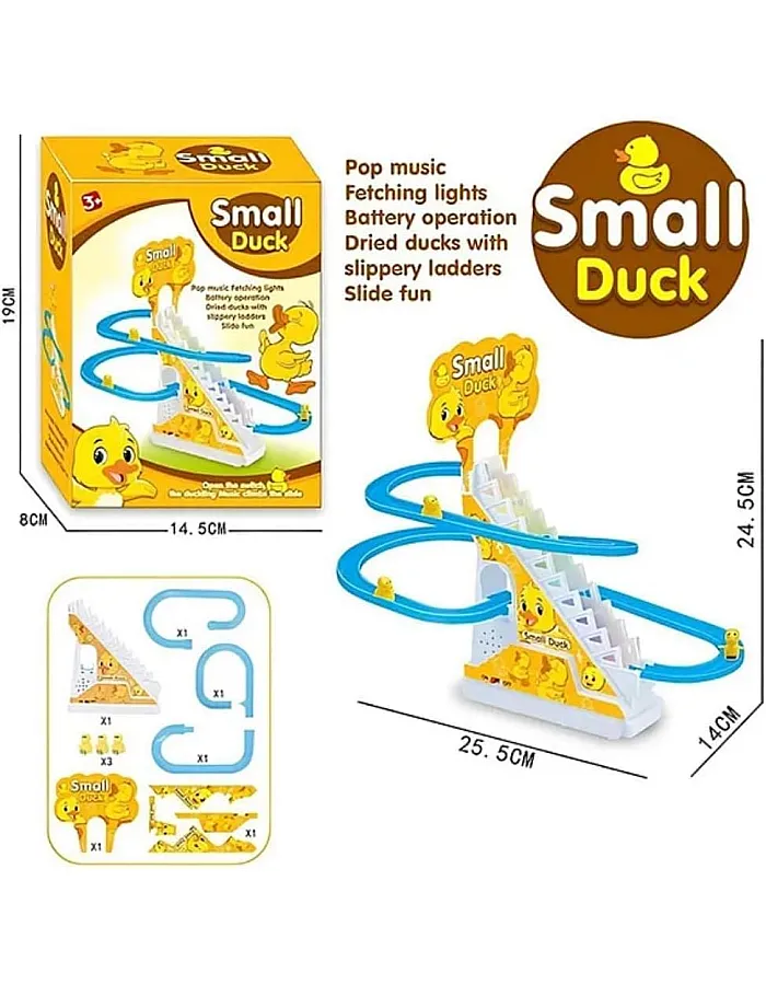 Wonka Rotating Duck Amusement Park Toy for Kids – Sliding Track with Moving Ducks and Lights