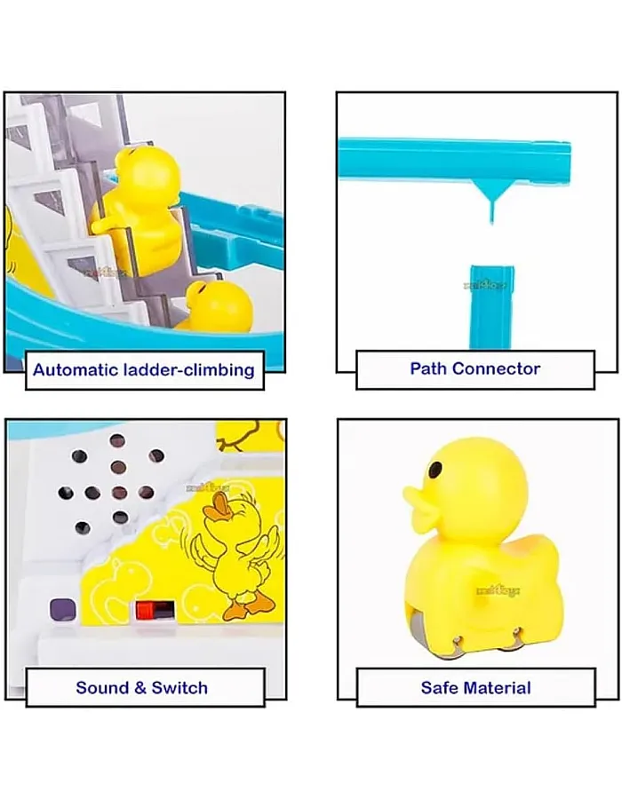 Wonka Rotating Duck Amusement Park Toy for Kids – Sliding Track with Moving Ducks and Lights