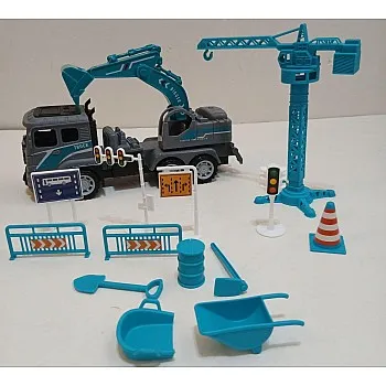ENGINEERING VEHICLE TOY SET/BLUE