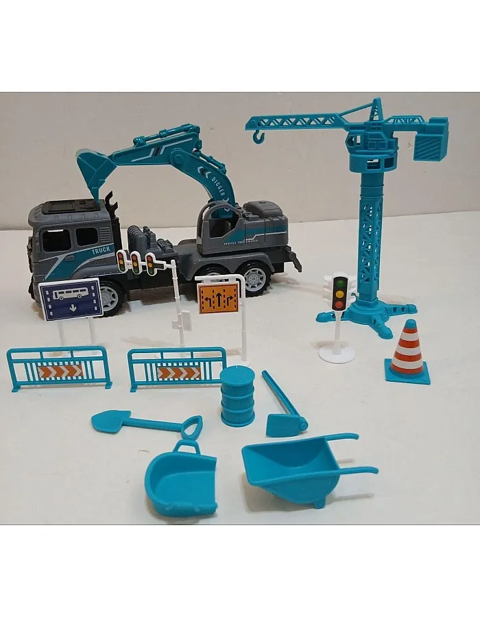 ENNGINEERING VEHICLE TOY SET/BLUE