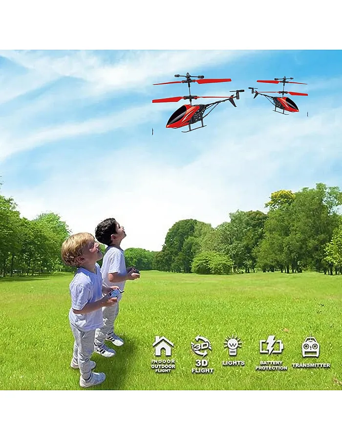 Gravity Sensor Helicopter Toy for Boys, Safety Sensor With LED Lights, Indoor Palm Sensing Rechargeable, Red, Pack of 1, Kid Age 4 to 10 Years