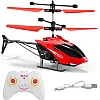 Gravity Sensor Helicopter Toy for Boys, Safety Sensor With LED Lights, Indoor Palm Sensing Rechargeable, Red, Pack of 1, Kid Age 4 to 10 Years