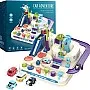 AM ANNA Car Adventure Toys, City Rescue Preschool Toy, Educational Toys for Kids, Race Tracks for Boys, Parent-Child Interactive Race Car Track Playsets for 2 3 4 5 6 7 8 Year Old Boys Girls