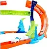 Hot Wheels - JFH36 Acrobatic Stunt Tracks, Spiral Track for Loop and Stunts, Foldable and with Car Included, Speed Snap Track Pieces and Adapters, Toy for Children, 4+ Years Old, JFH36