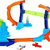 Hot Wheels - JFH36 Acrobatic Stunt Tracks, Spiral Track for Loop and Stunts, Foldable and with Car Included, Speed Snap Track Pieces and Adapters, Toy for Children, 4+ Years Old, JFH36