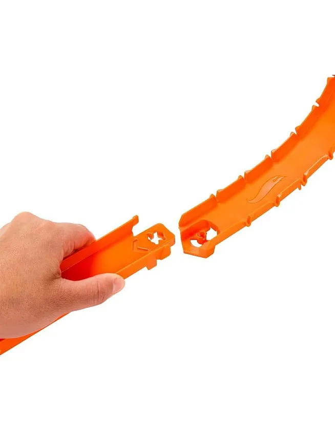 Hot Wheels - Track Creator Deluxe Track Set with 2 1:64 Scale Cars Included and 7 Meters of Speed Snap Track Pieces and Connectors with Different Lengths, Toy for Kids, 3+ Years, JDW42
