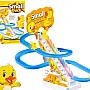 Rotating Duck Amusement Park Toy for Kids – Sliding Track with Moving Ducks and Lights