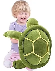 KIDSZONE Soft Plush Sea Turtle Toy – Cuddly & Huggable Ocean Animal for Kids, Girls & Boys, Perfect Birthday Gift
