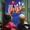 Set Of 5 Finger Puppets Soft Velvet Animal Mini Cartoon Zoo Characters For Storytelling Educational Shows Games Learning Theater Creative Play Set (Elephant-Duck-Cow-Dog-Hipos)