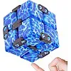 Infinity Cube, New Upgradedm Mini Infinity Cube Fidget Toy,Smooth Turn and Fast Play Infinite Cube for Adults/Kids,Killing Time and Anxiety Relief Reduction Educational Toys (blue white)
