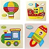7 PCS Wooden 3D Puzzle Jigsaw Wooden Toys For Children Cartoon Animal Puzzle Kids Educational Toys