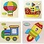 7 PCS Wooden 3D Puzzle Jigsaw Wooden Toys For Children Cartoon Animal Puzzle Kids Educational Toys