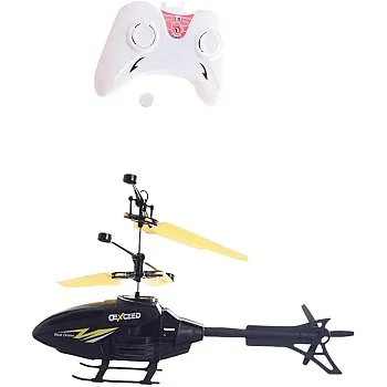 Plastic Remote Controlled Helicopter - Black and White Generic-AS-MS-2-41-Black-White