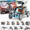 Sillbird STEM 13-in-1 Education Solar Robot Toys -190 Pieces DIY Building Science Experiment Kit for Kids Aged 8-10 and Older,Solar Powered by The Sun