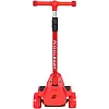 COOLBABY Kid's scooter 3 wheels Big pedal Foldable scooter with music, height-adjustable PU with LED light wheels, best for gifts for children from 3 to 12,red