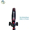 Abo Elgoukh Kids’ 3-Wheel Foldable Scooter with Light-Up Wheels - Adjustable Height, Lean-to-Steer System, Safe & Durable