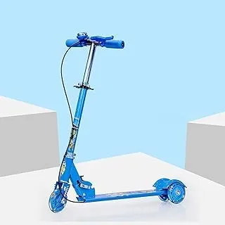 SMART FIT ® Road Runner Kick Scooter for Kids Ages 3-14 Boys and Girls with 3 LED Light Wheels, Adjustable Handlebar and Foldable Design with Tilt Steering Feature