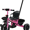 Beauenty Tricycle for Kids, Baby Trike with Pushing Handle, Kids Tricycles with Dual Storage Basket, Toddler Tricycle Folding Footrest and Seat Belt for 2-5Years Old Boy Girl (Style 5)
