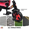 BeyBee| Alpha Secure Baby Tricycle for Kids with Sun Canopy & Parents Handle with Bell and Also with a Water Bottle | Color Wheels for Boys and Girls for Age 1 to 5 yrs (Red)