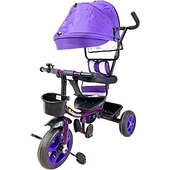 Generic Kids Tricycle 2-6 Years Old, 3 Wheels, Purple, 50 lbs Capacity, Outdoor Play