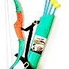 Generic Bow and Arrow with Quiver Adjustable Strap 4 Arrows