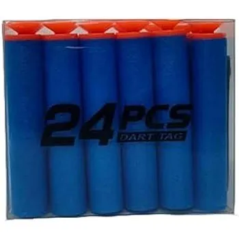 SOFT SHOOTING GUN BULLET 24 PCS blue for Boys