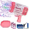 Bubble Gun, Bazooka Bubble Gun, 69 Hole Bubble Gun with 20 Packs of Bubble Solution, Bubble Launcher Children's Toys Gifts for Adults Children Playing and Indoor Outdoor Party Wedding