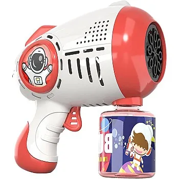 Wonka Bubble Gun for Kids Toddlers - 5000+ Bubbles/Minute, 360° Leak-Proof, Auto Bubble Machine for Backyard, Outdoor, Camping