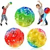 Moon Ball, Pack of 3 High Jumps Rubber Ball, Space Ball, Moonball, Planet Bouncing Balls, 7 cm Flunky Ball, Bounce Ball for Children, High Bounce Hole Ball, Lava Ball, Party Gifts for