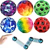 Pack of 6 Space Moon Balls, Mini Jump Ball, Super High Bouncing Lightweight Jumping Ball, Bouncy Balls